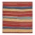 Vintage Bidjar Persian Tribal Kilim in Red, Gold and Blue Stripes by Rug & Kilim-4'11''x5'2'' For Sale