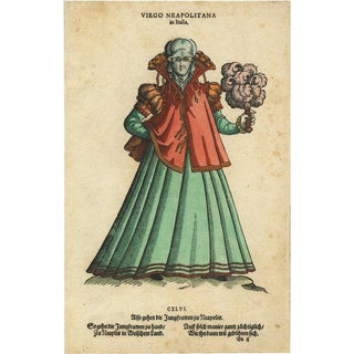 Virgin Woman from Naples, 1577, Paper For Sale