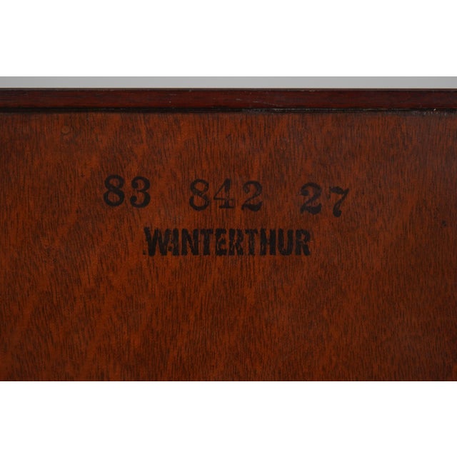 Kindel Winterthur Collection Mahogany Slant Front Desk For Sale - Image 12 of 12