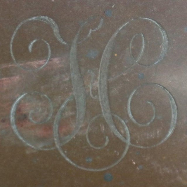 1920s Arts & Crafts Copper & Oak Chafing Dish For Sale - Image 9 of 12