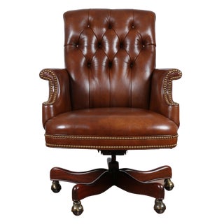 Hancock & Moore Leather Executive Office Chair For Sale