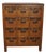 Vintage Asian Teak Apothecary Cabinet, 1930s For Sale