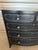 Late 19th Century Antique Two Over Three Drawers - Painted Bow Front Chest of Drawers From England For Sale - Image 5 of 18