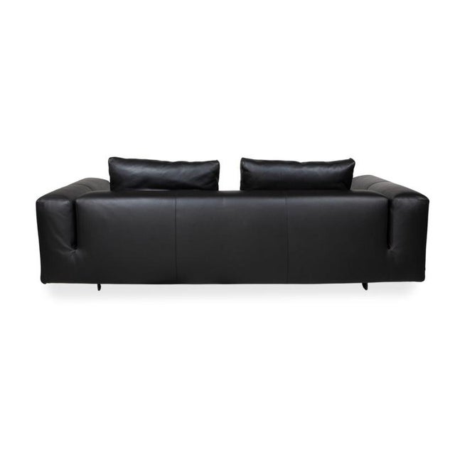 Moss Leather Three-Seater Sofa with Ottoman from COR, Set of 2 For Sale - Image 15 of 18