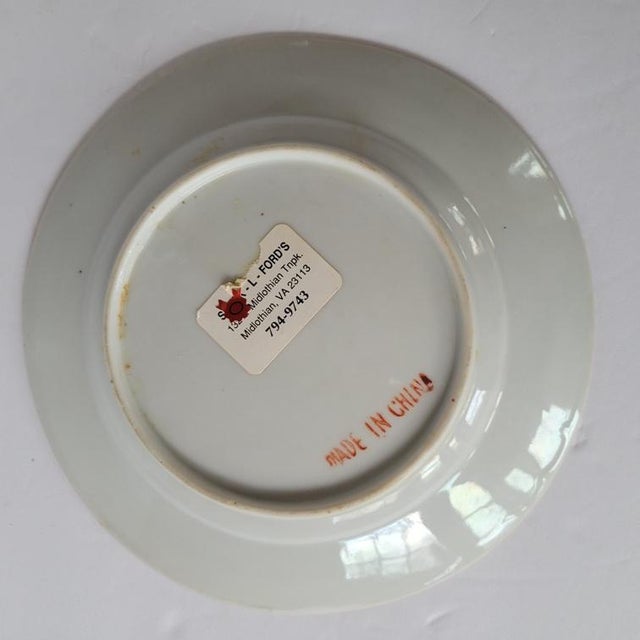 Early 20th Century Early 20th C. Chinese Famille Rose Export Plate With Coin Motif For Sale - Image 5 of 5
