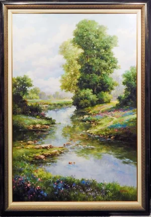 Paul Guy Gantner "Nature's Elegance" 1069 Original Oil Canvas Framed Hand Signed