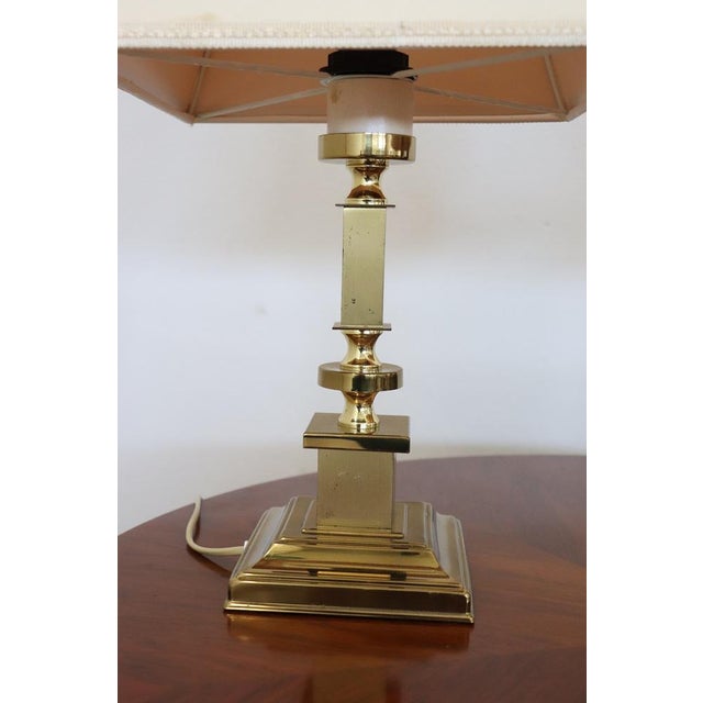 Golden Bedside Table Lamps, 1970s, Set of 2 For Sale - Image 14 of 17