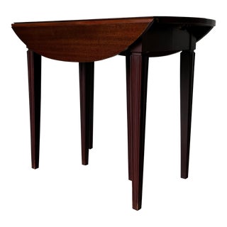 John Widdicomb Solid Mahogany Dining Table With Tree Extension Leaves Board For Sale
