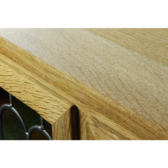 Danish Modern Oak Cabinet with Glass by Henning Kjærnulf for Hm Møbler, 1994 For Sale - Image 15 of 18