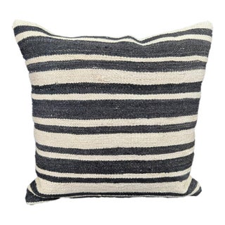 Turkish Hemp Pillow Cushion Natural Beige Black Cushion Cover 20x20 For Sale
