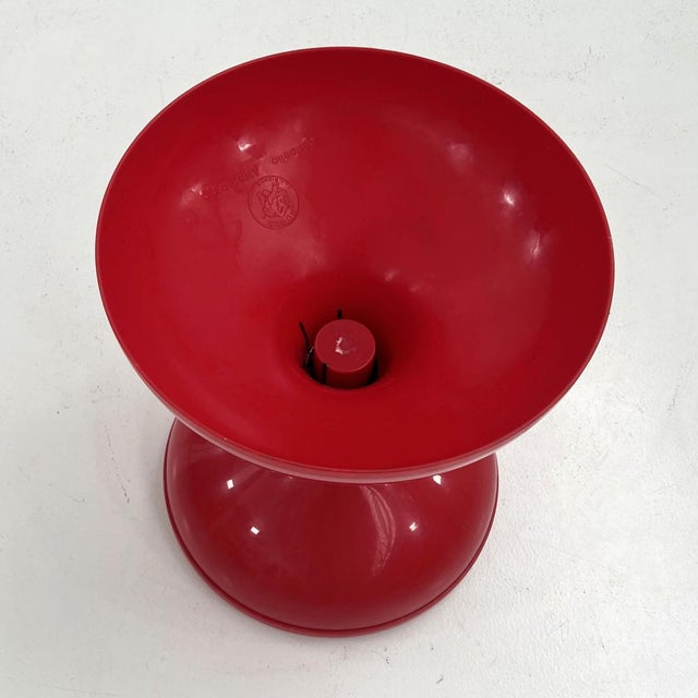 Red Space Age Red Americano Stool from Biemme Bologna, 1970s For Sale - Image 8 of 9