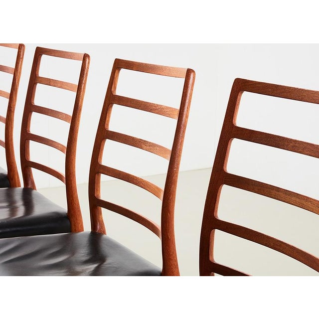 Model 82 Dining Chairs by Niels Otto Moller for J.L. Mollers Denmark, 1971, Set of 4 For Sale - Image 6 of 13