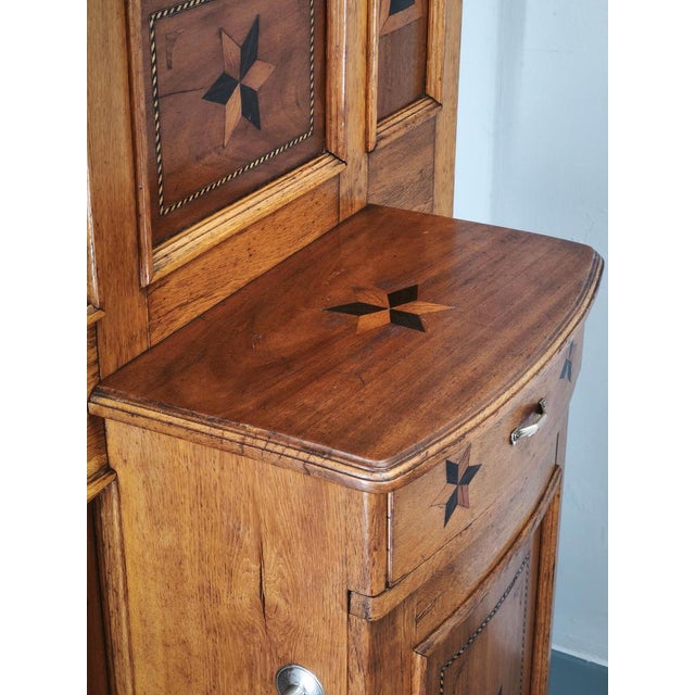 19th Century Gründerzeit Oak Hall Tree with Mirror, 1890 For Sale - Image 12 of 18