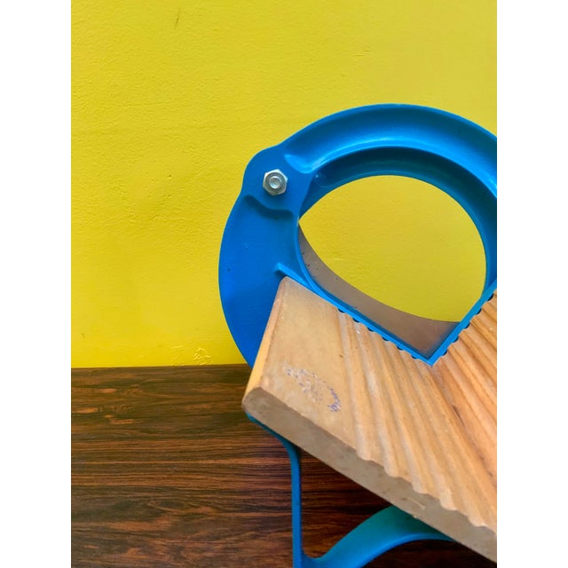 1970s Danish Baby Blue Bread Cutter From Royal Raadvad, 1970s For Sale - Image 5 of 12