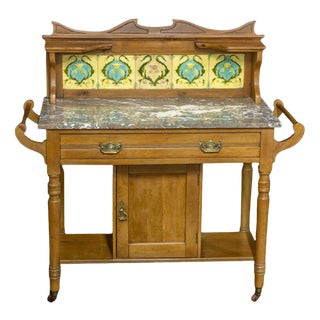 Edwardian Birch Washstand For Sale