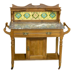 Edwardian Birch Washstand