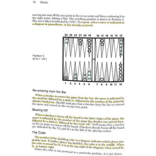 Paper "Backgammon" 1977 Magriel, Paul For Sale - Image 7 of 11