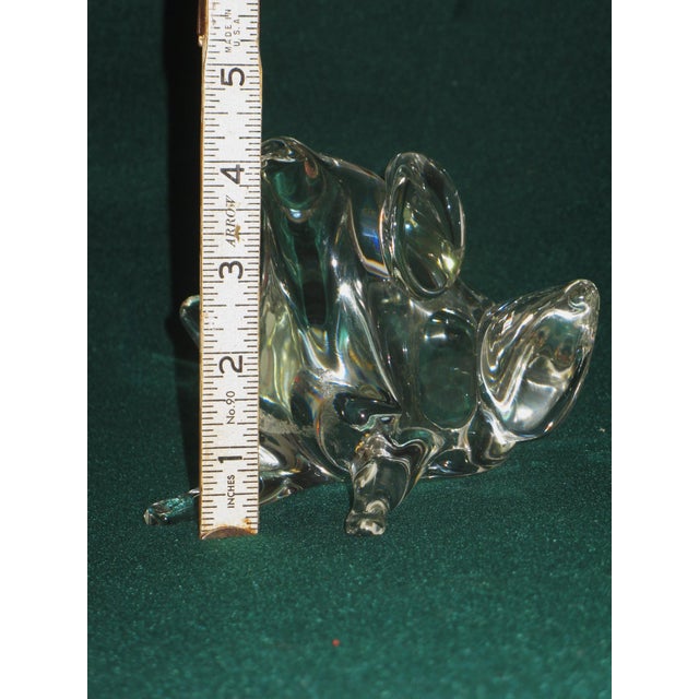 Mid 20th Century Glass Frog Paperweight Vintage Murano Italy Signed: Licio Zanetti Figurine For Sale - Image 13 of 14