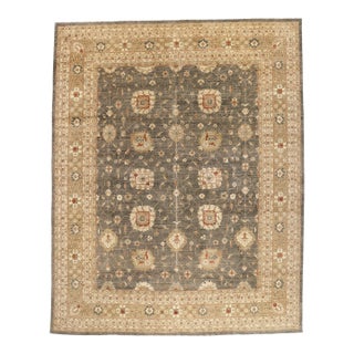 Vintage Pakistani Oushak Rug, 11'10 X 14'11 For Sale