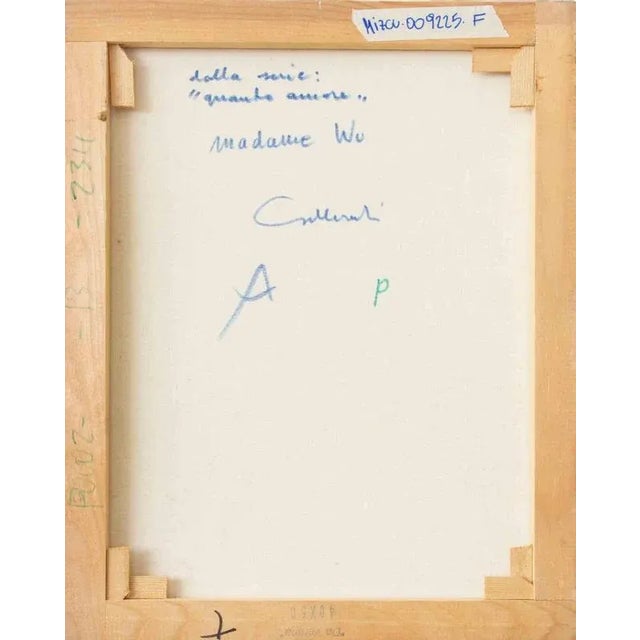 Modern Alberto Gallerati, How Much Love, Oil on Canvas, 1970s For Sale - Image 3 of 4