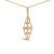 Indulge in the sheer brilliance of the 14K Yellow Gold Diamond Studded Geometric Double Pyramid Necklace, a testament to...