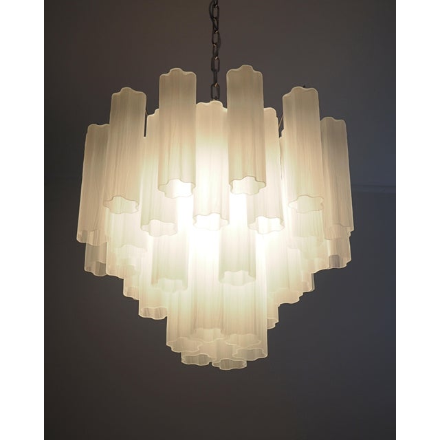 1990s Vintage Murano Glass Tube Pendant Light, 1990s For Sale - Image 5 of 13