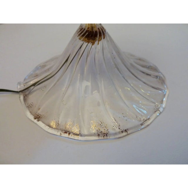 Vintage Italian Murano Glass Table Lamp, 1980s For Sale - Image 4 of 6