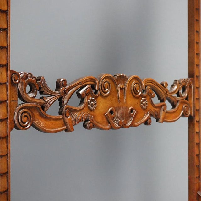 Wall Coat Rack in Walnut-Stained Beech For Sale - Image 6 of 12