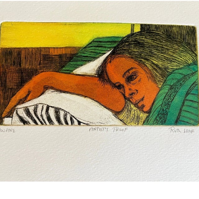 Mid 20th Century Ruth Leaf Signed Etching Collection: Aware, Lisa, & Nita - Set of 3 For Sale - Image 4 of 9