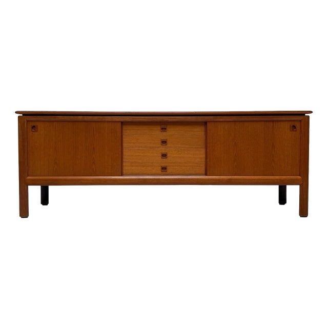 Vintage Danish Teak Sideboard attributed to H.W. Klein for Bramin, 1960s For Sale