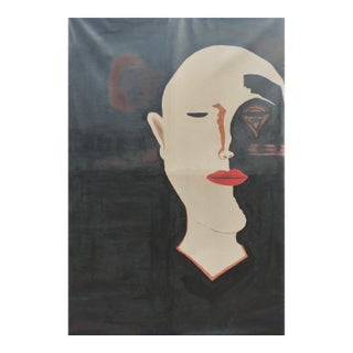 Don't Leave Me, Acrylic Painting by David Akolo For Sale