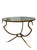 Early 21st Century Baker Furniture Sculptural Gilt Metal Round Antiqued Mirror Accent Table For Sale - Image 5 of 10