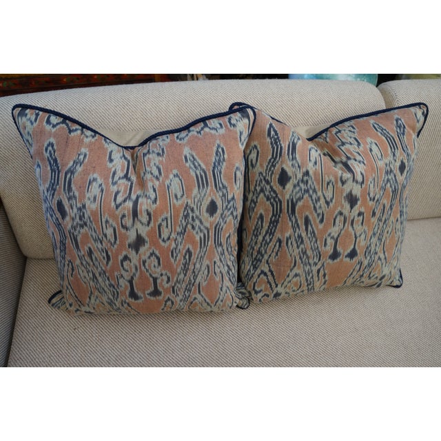 Ikat Pillows a Pair Chairish