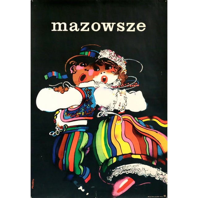 1974 Polish Music Poster - Mazowsze, Folk Ensemble of Music and Dance For Sale - Image 6 of 6