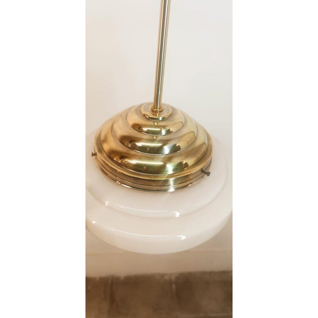 Brass and Glass Ceiling Lamp For Sale - Image 4 of 16
