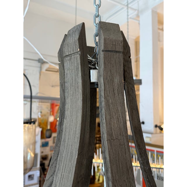 Restoration Hardware Twelve Light Wine Barrel Chandelier For Sale In San Francisco - Image 6 of 16