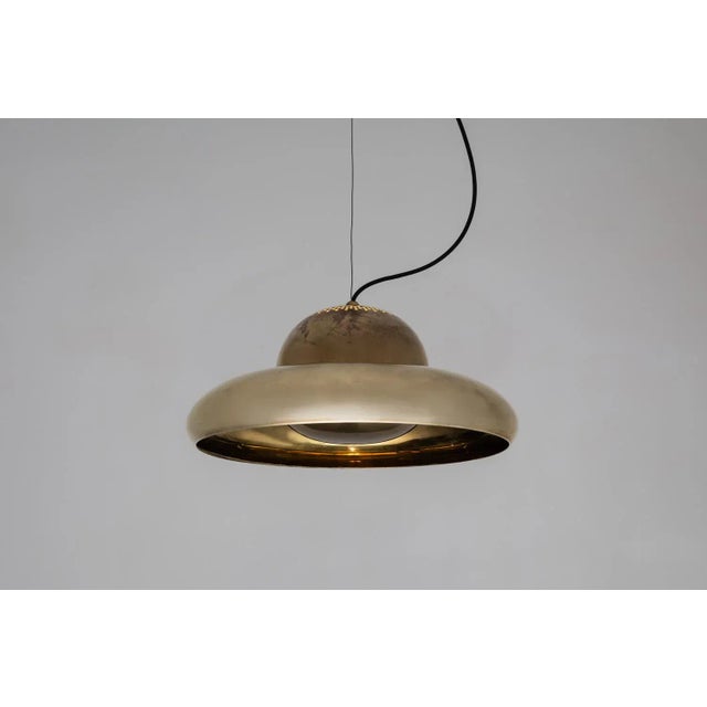 Brass Pendant Lamp by Afra & Tobia Scarpa for Flos, 1960s For Sale - Image 9 of 9