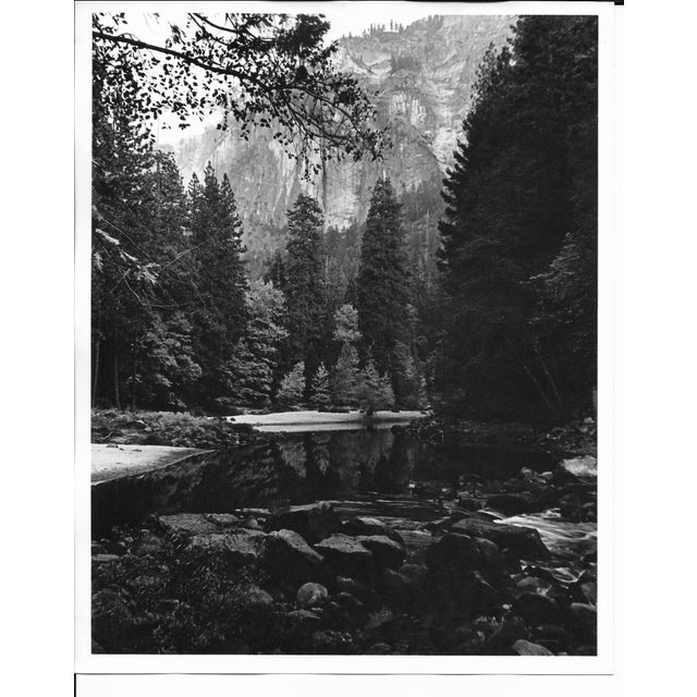1960s matte black and white photo by California Don Coleman Ware (1921-2006) of Yosemite National Park. Bearing Ware's...