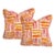 Vibrant Reversible Throw Pillows Set of 22'' For Sale
