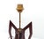Brown Large Sculptural Tripod Lamp in Stained Wood with Compass-Shaped Lines, 1960s For Sale - Image 8 of 11