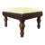 Antique Carved Foot Stool With Nailheads For Sale
