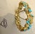 Vintage Natural Turquoise Bangle /Bracelet in 14 Kt Yellow Gold 39.4 Grams For Sale - Image 18 of 18