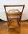 Wood Heywood Wakefield Wicker Rolling Bar Cart Tea Cart With Removable Glass Tray For Sale - Image 7 of 9