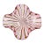Vintage Murano Fratelli Toso Pink White Copper Aventurine Ribbons Italian Large Art Glass Bowl For Sale