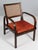 Magnus Stephensen Arm chair with frame of stained beech. Original patinated leather seat cushion. with the original cane...