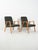 1950s Scandinavian Beech Armchairs in Grey Upholstery, 1950s, Set of 2 For Sale - Image 5 of 12