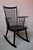 Wood Scandinavian Rocking Chair in Black Wood For Sale - Image 7 of 12