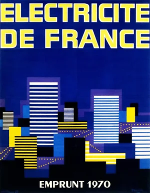 1970 Original French Poster, Emprunt Electricité De France