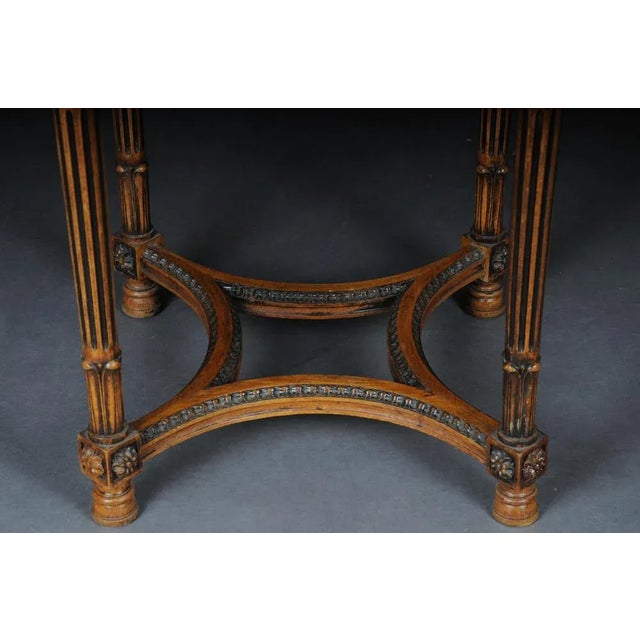 Louis XVI French Beechwood Side Table For Sale - Image 3 of 10