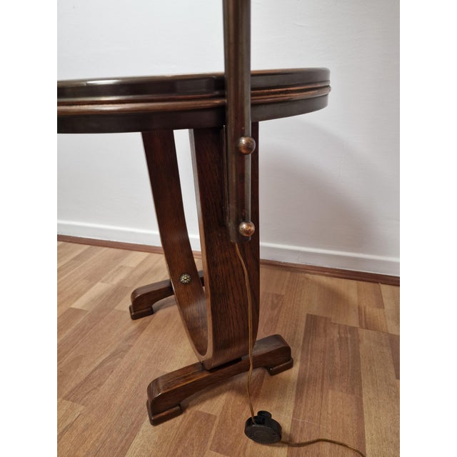 Art Deco Reading Table with Integrated Lamp, 1940s For Sale - Image 10 of 18